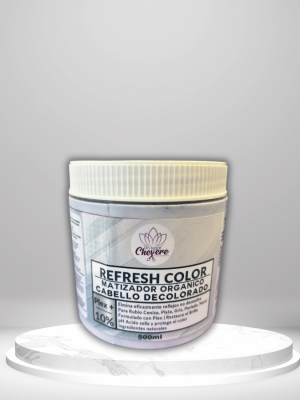 Matizador cabello decolorado un lugar chevere (3) Matizador Orgánico Refresh Color Cabello Decolorado (500ml) Matizador cabello decolorado, shampoo matizador rubio, elimina reflejos amarillos, cabello platinado, matizador orgánico, Plex+ cabello, protección color, brillo cabello, cabello ceniza, Chevere Refresh Color.