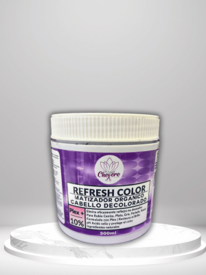Matizador cabello decolorado un lugar chevere Refresh Color Matizador Orgánico Cabello Decolorado, Matizador cabello decolorado, shampoo matizador rubio, elimina reflejos amarillos, cabello platinado, matizador orgánico, Plex+ cabello, protección color, brillo cabello, cabello ceniza, Chevere Refresh Color.